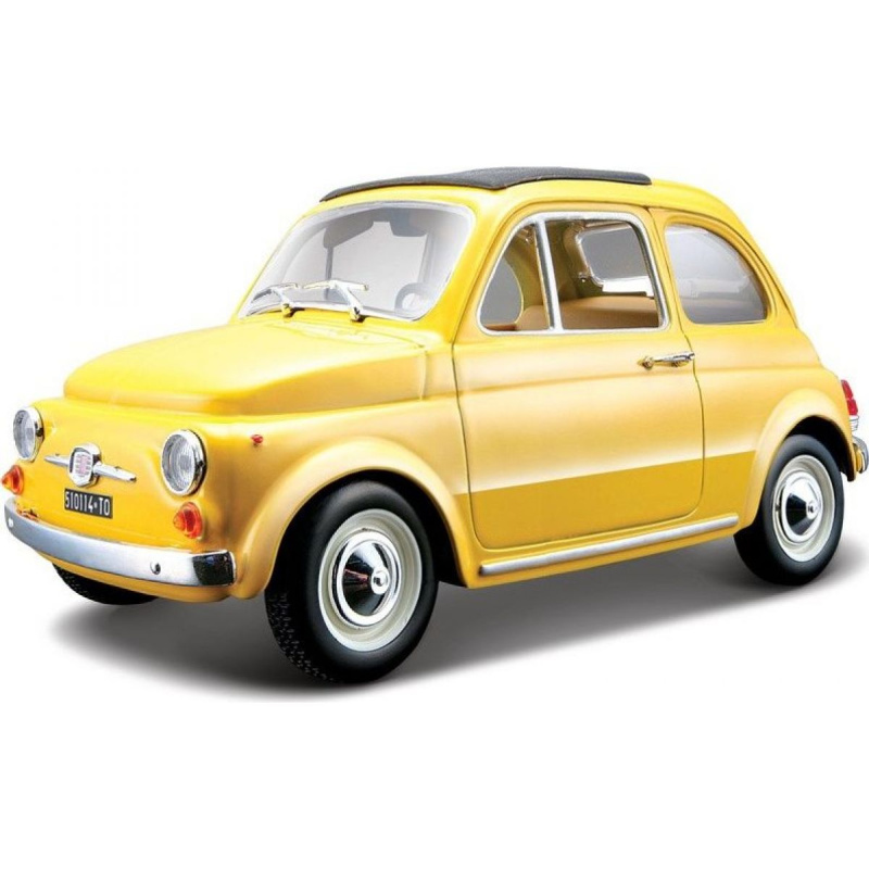 Bburago 1:24 Fiat 500 F 1965 Yellow