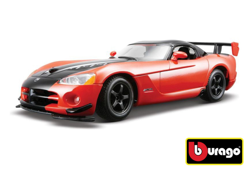 Bburago 1:24 Dodge Viper SRT10 ACR červeno černá 18-22114