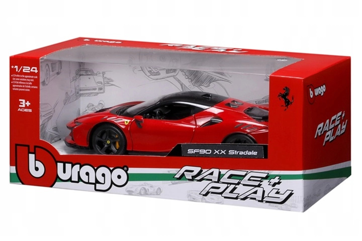 BBU Ferrari SF90 Stradale v červené barvě 1:24