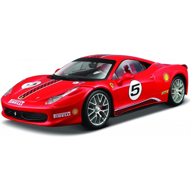 Bburago Ferrari Racing 458 Challenge červená 1:24