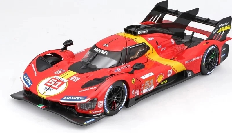 Bburago Ferrari Racing Model KIT Stavebnice 499P LMH 2023 24h Le Mans Champion 1:24