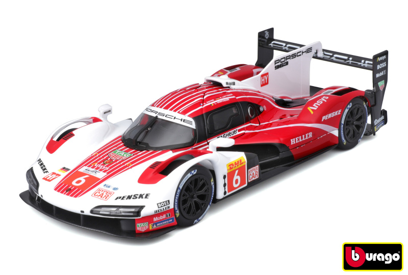 kovový model bburago 1:24 porsche 963 racing (2024)