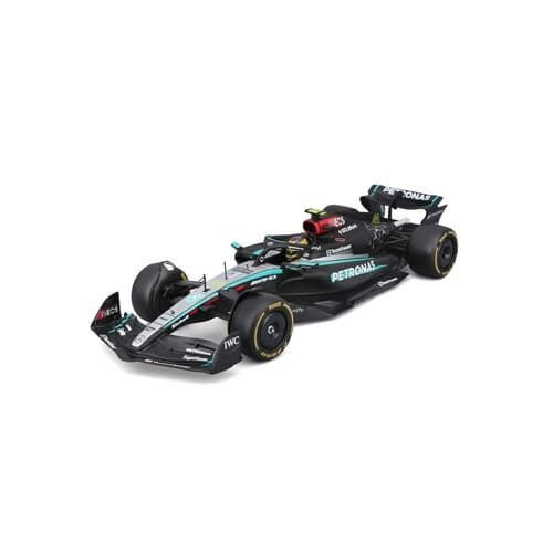 Bburago - RACE F1 v dekorativním boxu, Mercedes-AMG Petronas W15 (2024), #44 Lewis Hamilton, 1:24