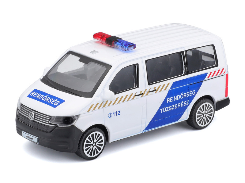 Bburago 1/43 - VW T6 pyrotechnik policejní auto