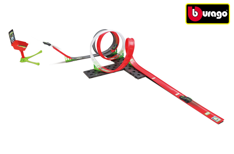 Bburago - GoGEARS EXTREME, Loop set - SuperSonic Launch dráha 3v1 s autíčkem