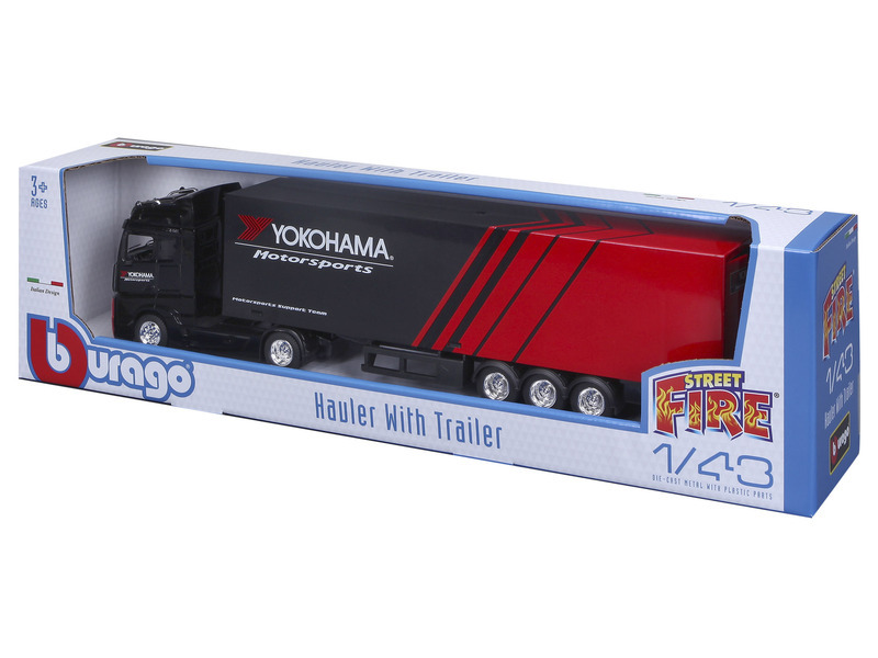 Bburago 1:43 MB Actros Gigaspace / Trailer - Yokohama