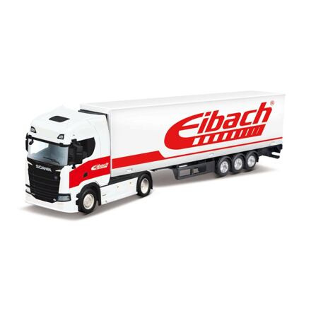 Bburago 1:43 Truck with trailer - Scania 770 S - White Trailer – Eibach