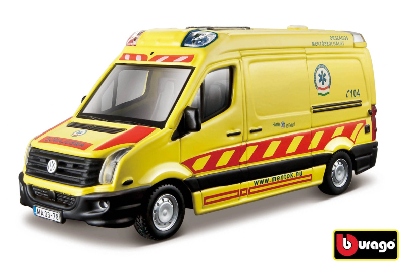 Bburago 1:50 emergency volkswagen crafter sanitka