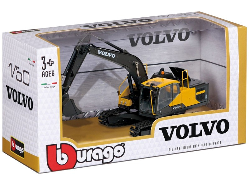 Kovový model Bburago Volvo EC220E