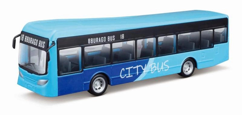 Bburago City Bus and City Trams 4 druhy