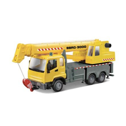 Bburago 1:43 servisní vozidlo Stavební kamion s jeřábem