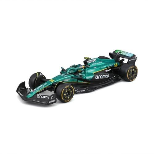 Bburago - RACE F1 v dekorativním boxu, Aston Martin AMR25 (2025), #14 Fernando Alonso, 1:43