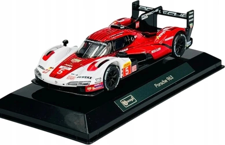 Bburago Racing Porsche 963 v dekorativní krabici 1:43