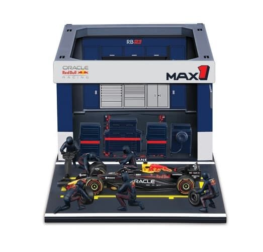 Bburago - Formula Racing F1 Pit Pass set - Oracle Red Bull Racing RB21 (2025) #1 M. Verstappen, 1:43