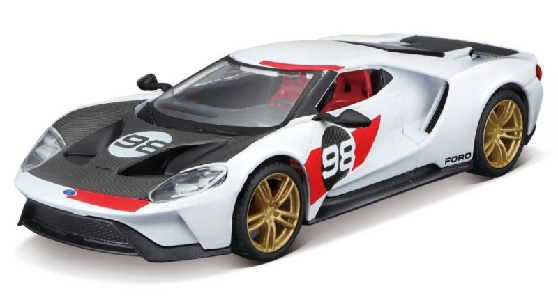 Bburago 1:32 ford gt 2021 no.98 heritage edition