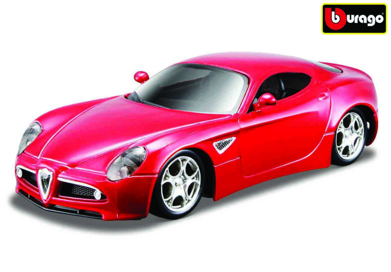 Bburago Alfa 8C Competizione metalíza BB18 43004 červená 1:32