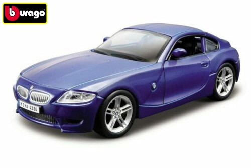 Bburago - Auta HOBBY, BMW Z4 M Coupe, modrá metalíza, 1:32