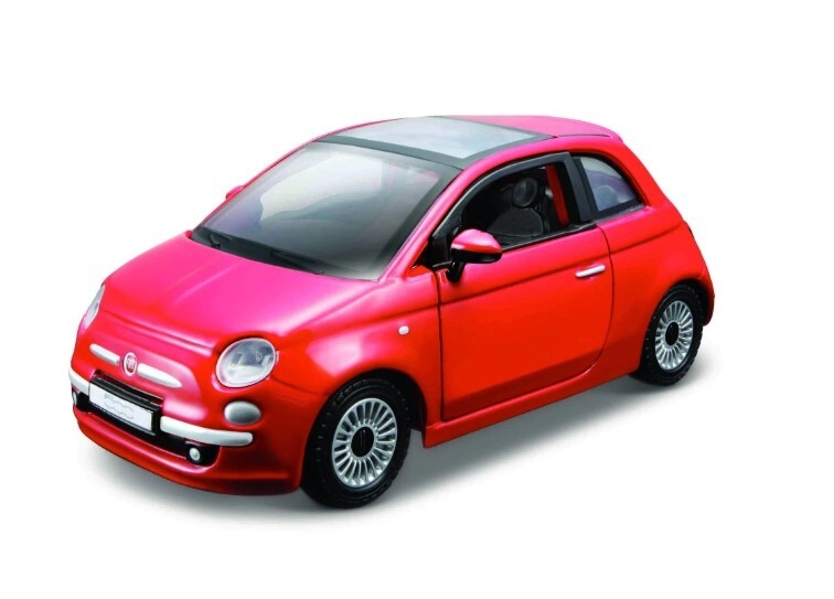 Bburago - Auta HOBBY, Fiat 500 (2007), bronz metalíza, 1:32