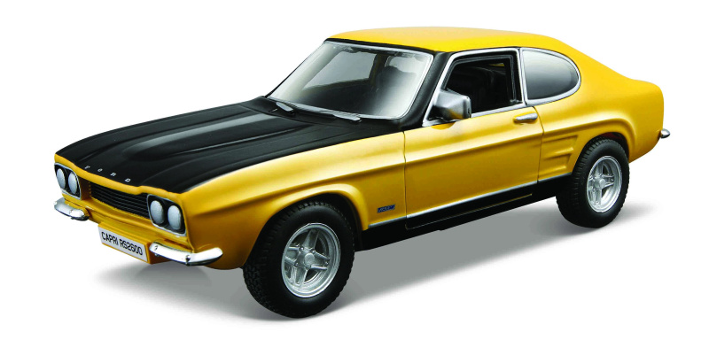 Bburago - Auta HOBBY, Ford Capri RS2600 (1970), žlutá, 1:32