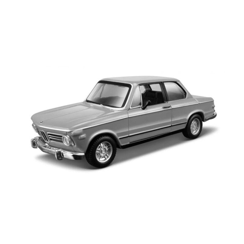 Bburago - Auta HOBBY, BMW 2002tii (1972), stříbrná, 1:32