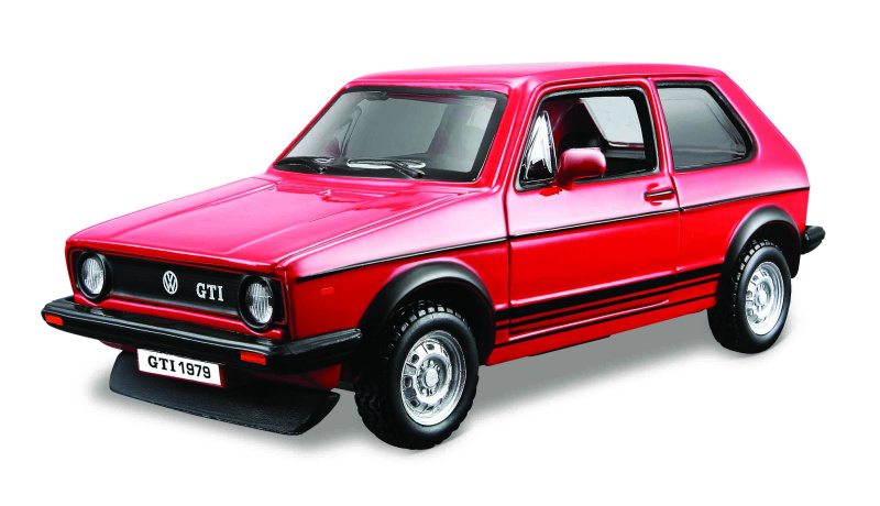 Bburago Classic VW Golf Mk1 GTI 1979 červená 1:32