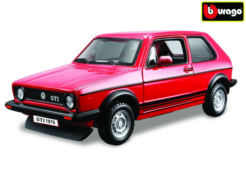 Bburago Classic VW Golf Mk1 GTI 1979 červená 1:32
