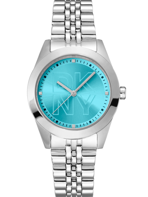 DKNY DK1L060M0035 Parsons Logo Silver 32mm 5ATM