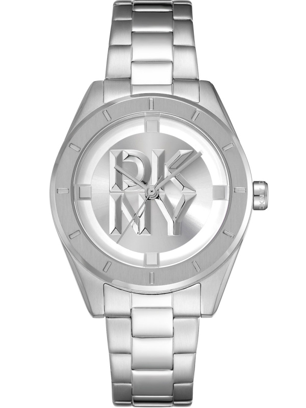 DKNY DK1L016M0045 Chambers Midi Silver 34mm 5ATM