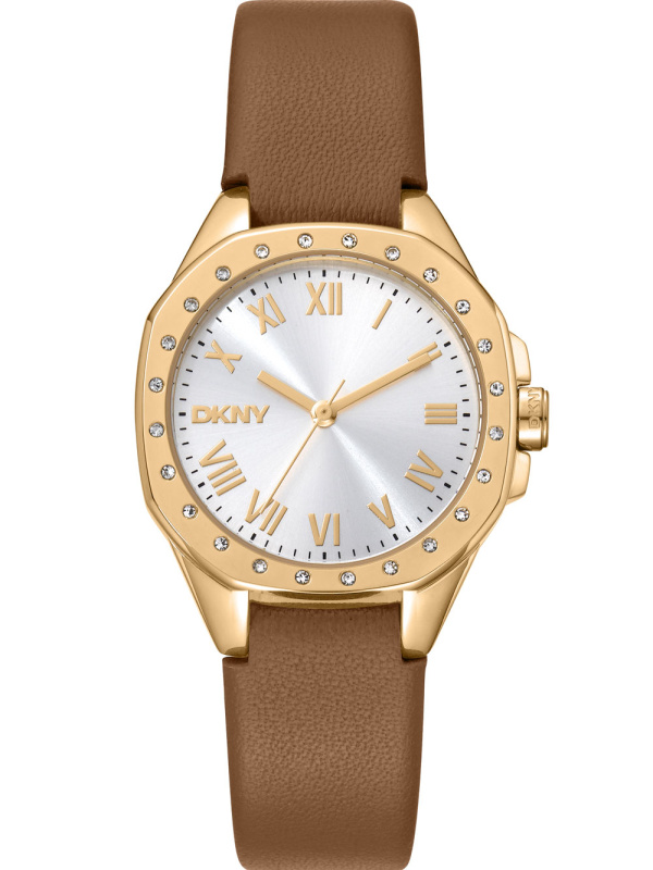 DKNY DK1L013L0025 Brooklyn Mini Light Brown 30mm 5ATM