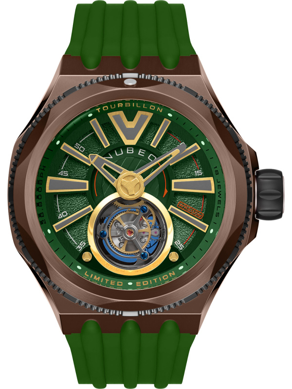 Nubeo NB-6075-0B Messenger Tourbillon Limited 52mm 10ATM