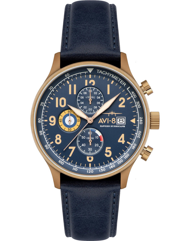 AVI-8 AV-4011-0Q Hawker Hurricane Classic Chronograph 43mm 5ATM
