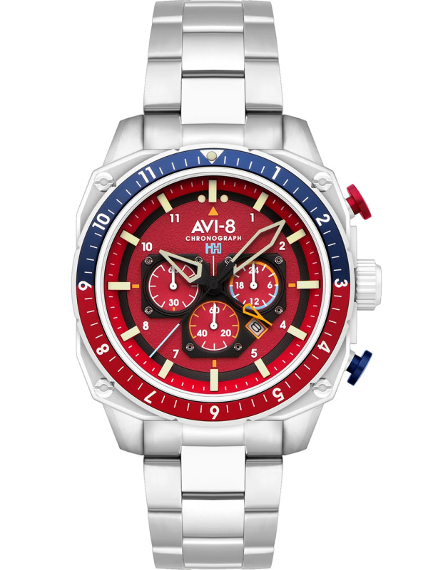 AVI-8 AV-4100-22 Hawker Hunter Dual Time Chronograph 43mm 5ATM