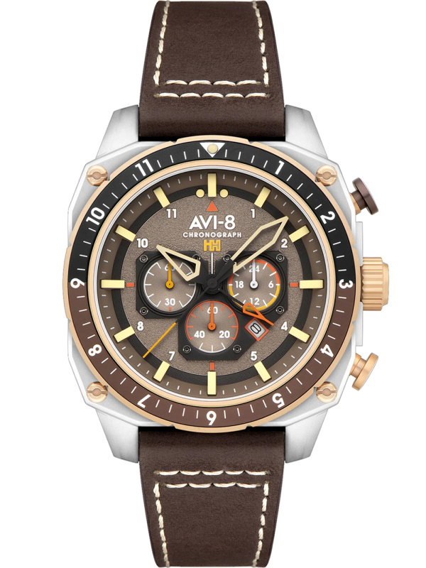 AVI-8 AV-4100-05 Hawker Hunter Dual Time Chronograph 43mm 5ATM