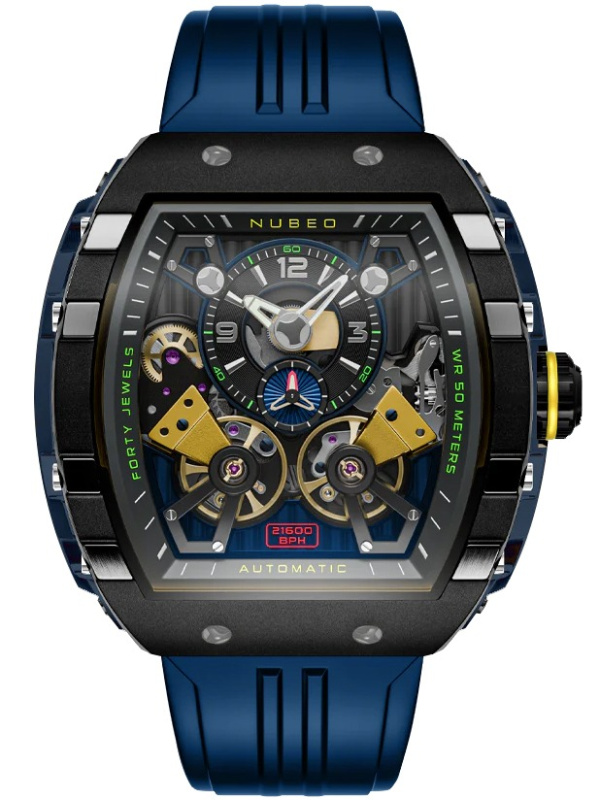 Nubeo NB-6100-01 Magellan Double Barrel Automatic 48mm 5ATM