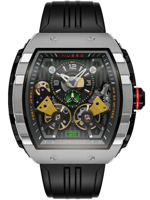 Nubeo NB-6100-02 Magellan Double Barrel Automatic 48mm 5ATM