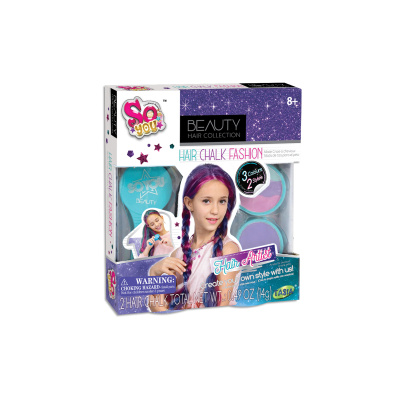 SO YOU Křídy dětské barevné na vlasy set v krabici