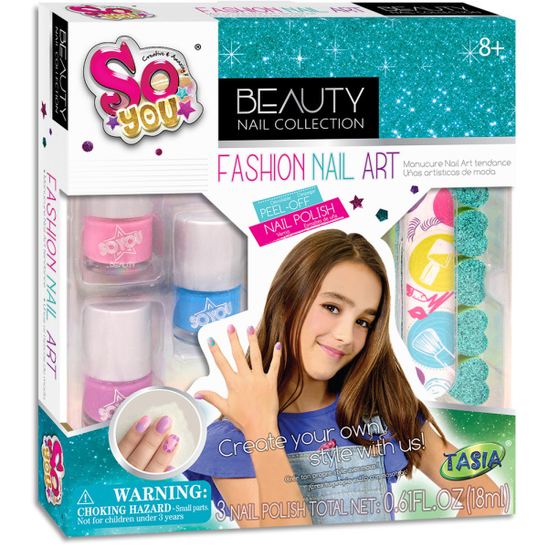 TASIA - Módní nehtová sada - 3 laky na nehty, pilník, separátor prstů