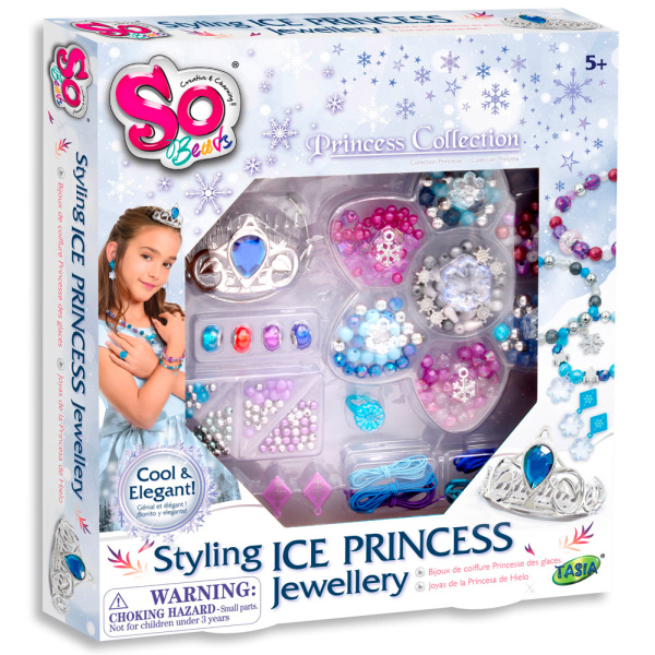 SO BEADS Korálky ledová princezna kreativní set dětská bižuterie