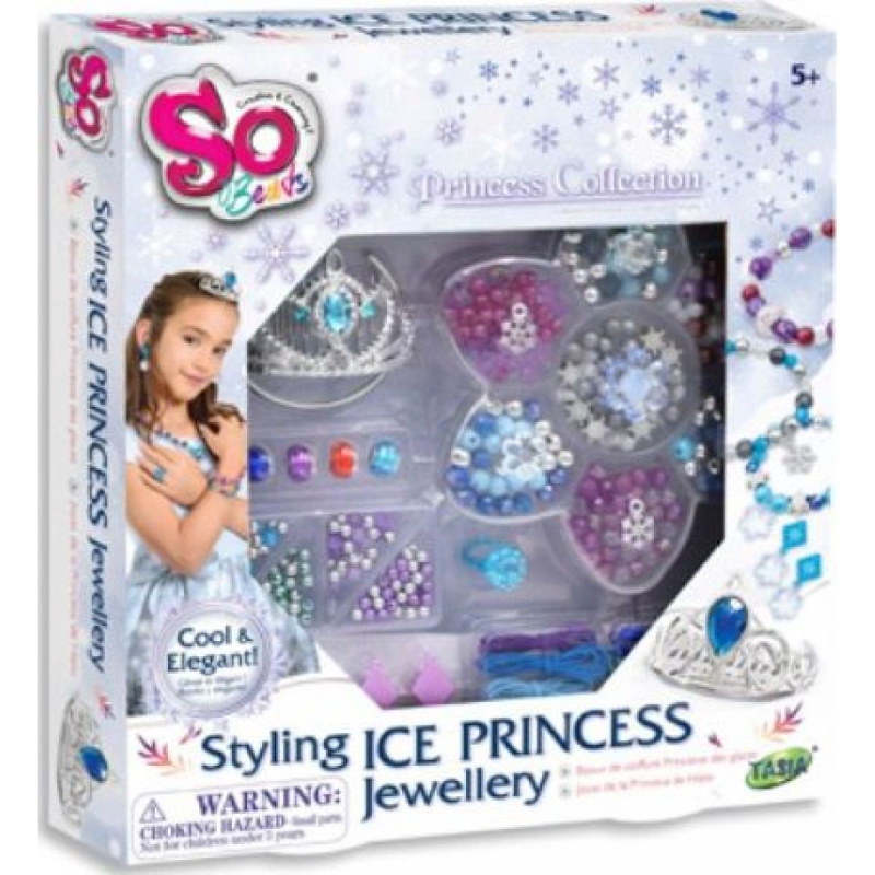 SO BEADS Korálky ledová princezna kreativní set dětská bižuterie