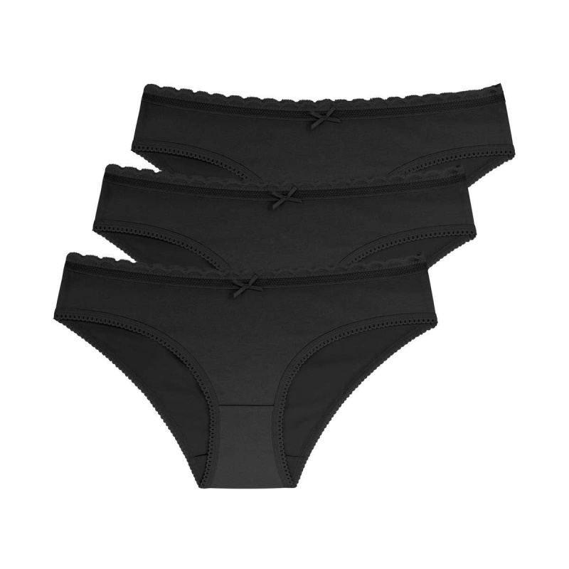 3PACK dámské kalhotky Dorina Naomi černé (D000891CO006-3X0009) L