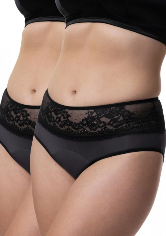 2PACK Menstruační kalhotky Dorina Eco Moon Lace Midi (DOR052) XXL