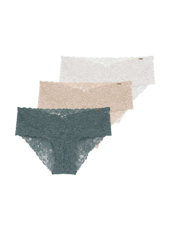 3PACK dámské kalhotky hipster Dorina Lana vícebarevné (D002188LA080-3X0035) L