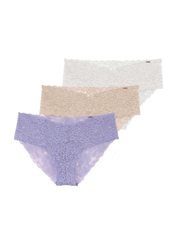 3PACK dámské kalhotky hipster Dorina Lana vícebarevné (D002188LA080-3X0067) XXL