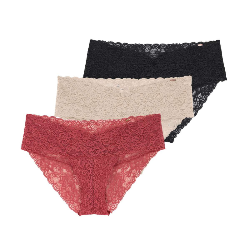 3PACK dámské kalhotky hipster Dorina Lana vícebarevné (D002188LA080-3X0068) L