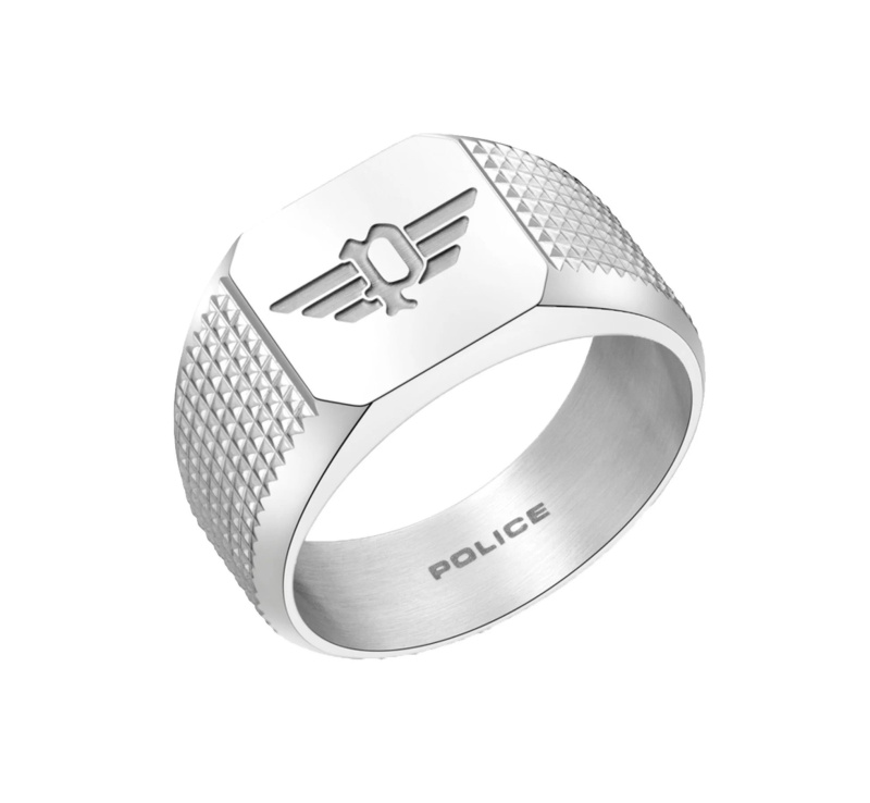 Police Výrazný ocelový prsten pro muže PEAGF00335 63 mm