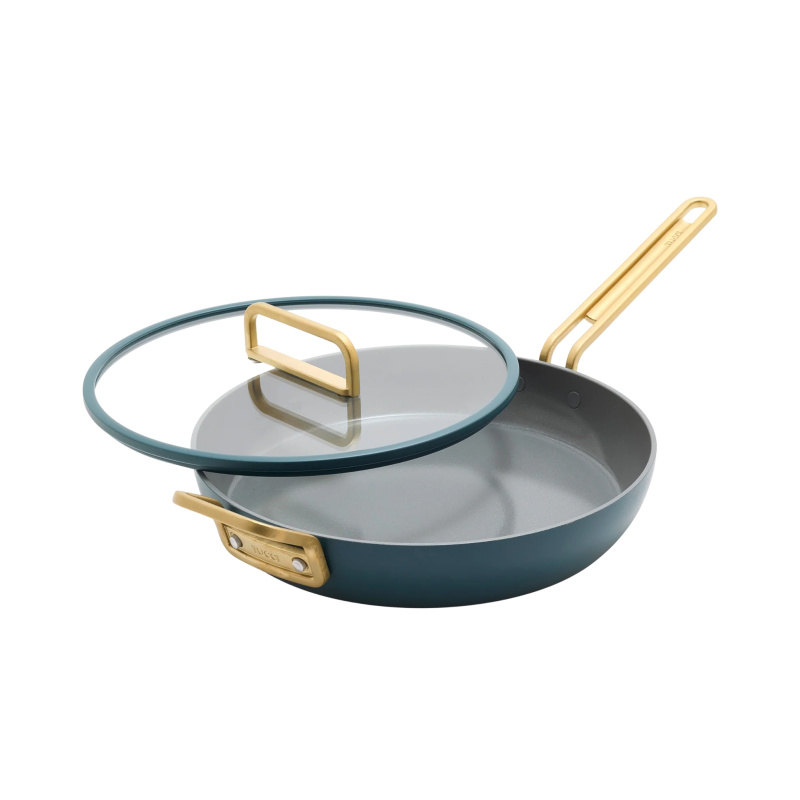 GreenPan Nepřilnavá keramická pánev s poklicí, Stanley Tucci, Ø 30 cm, tmavě zelená CC007794-004