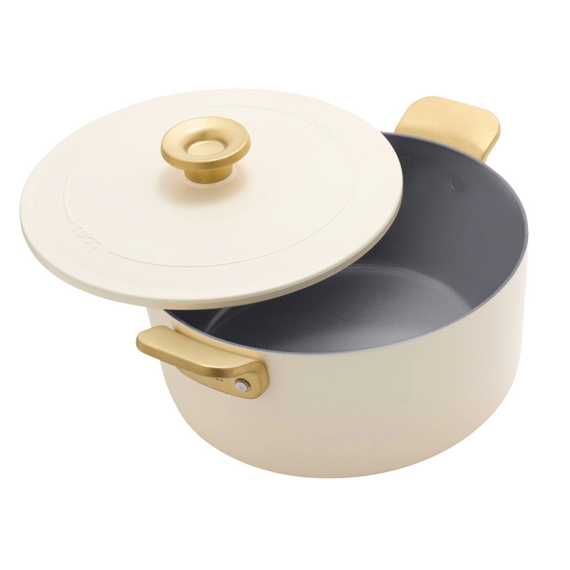 GreenPan Hrnec s nepřilnavým keramickým povrchem na pomalé vaření, Stanley Tucci, Ø 26 cm / 6,5 l, krémová CC007806-004