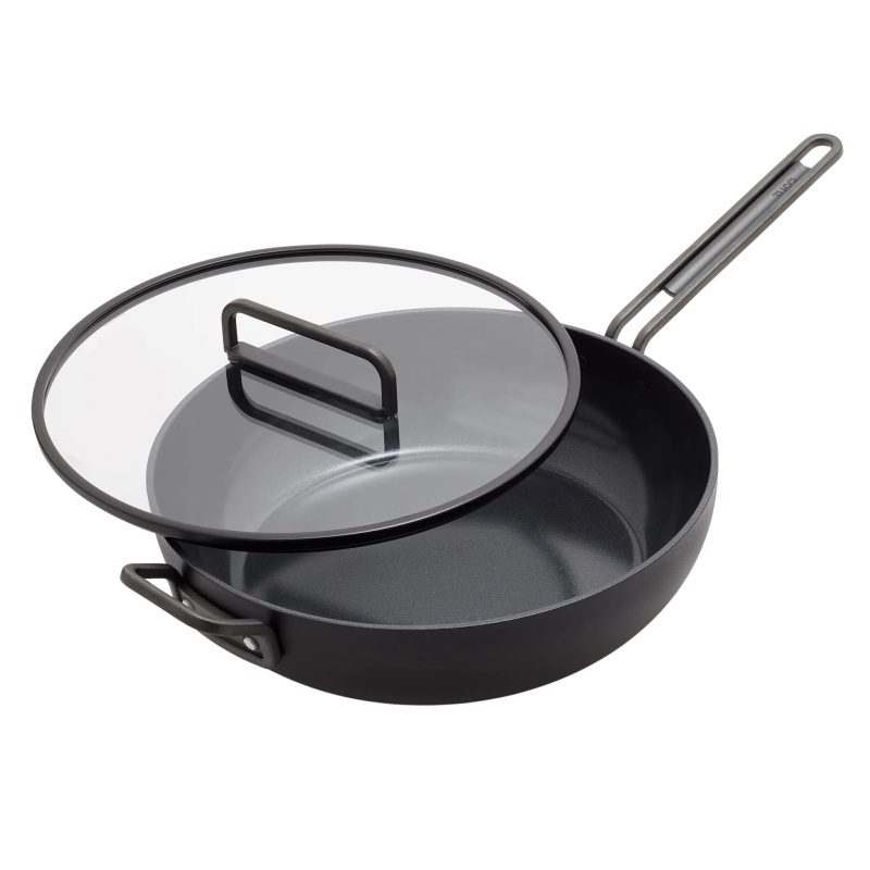 GreenPan Nepřilnavá keramická soté pánev s poklicí, Stanley Tucci, Ø 33 cm / 6,2 l, černá CC007809-004