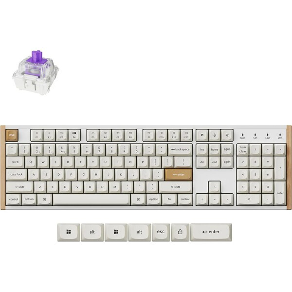 Keychron K10 HE K10H-Q1 Bílá