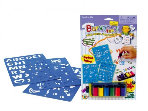 Barvy na textil se šablonami